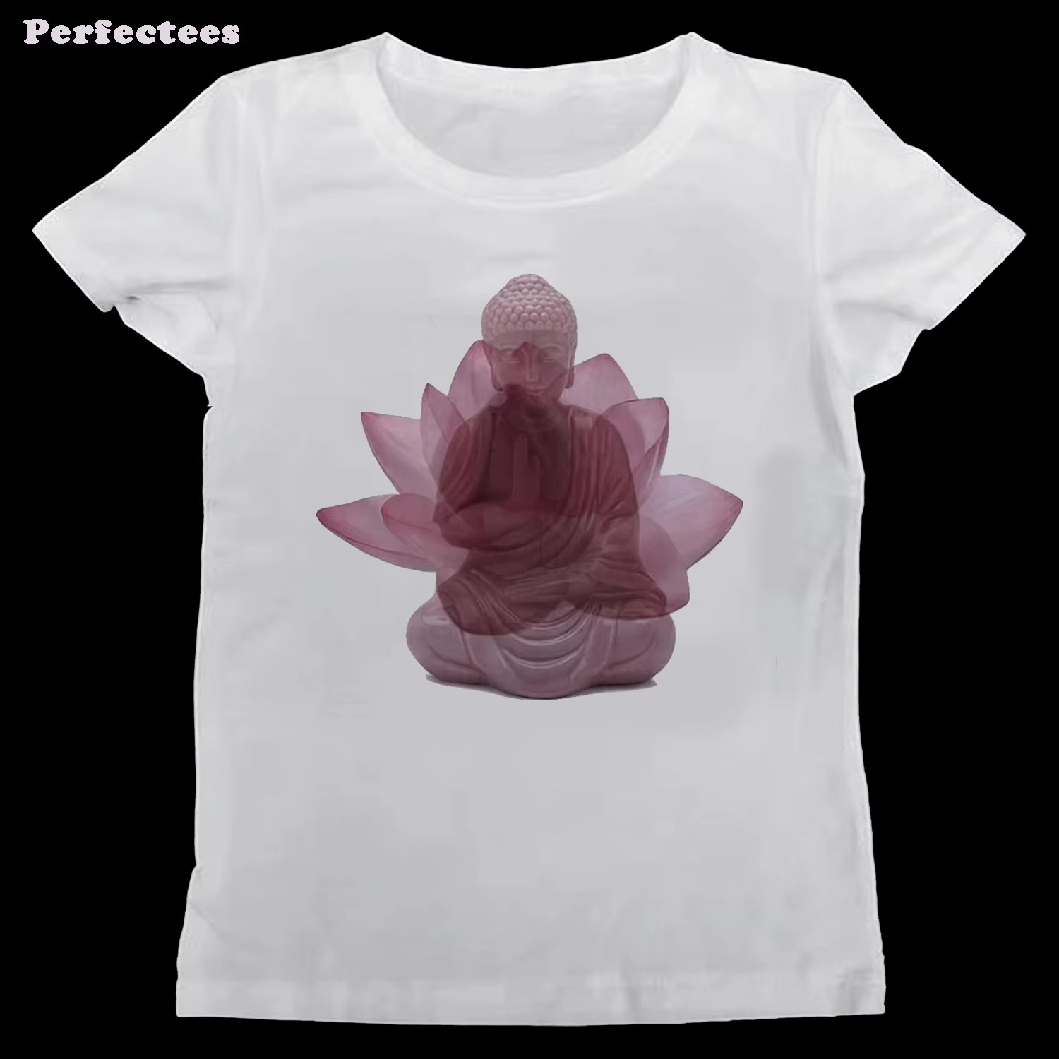 Mens Fashion In The 2000S - 仏陀蓮柄プリントTシャツ レディース Y2K エステティック トップス グランジ系ファッション