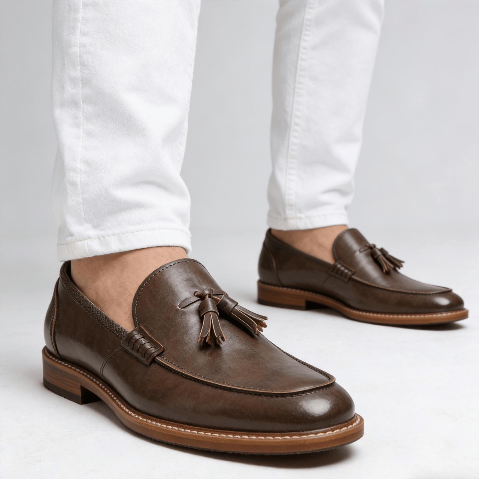 Men'S Fashion Loafers Shoes - 男性の夏の靴、通気性のあるファッション夏の快適な男性の革靴