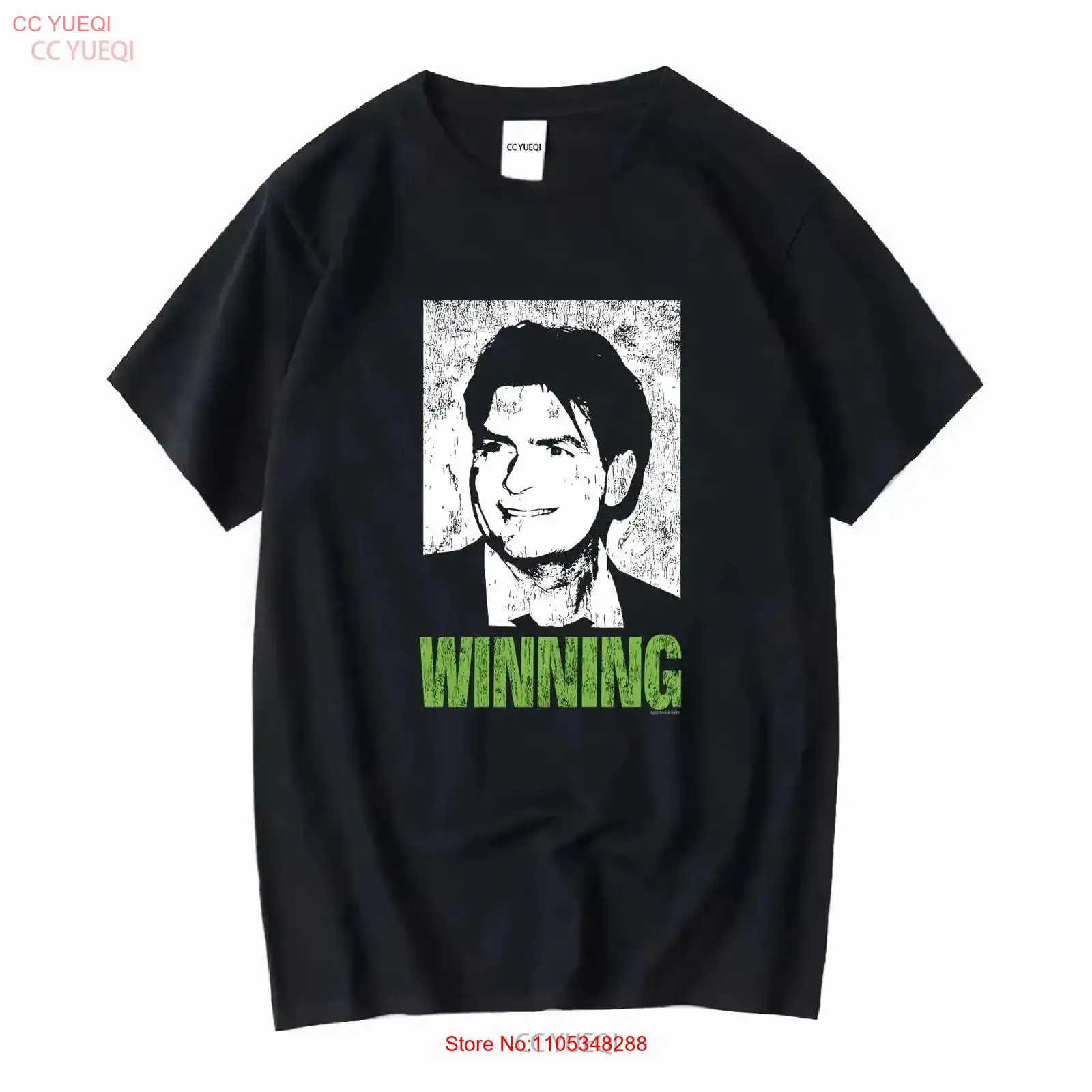 Mens Fashion In The 2000S - Y2K チャーリー・シーン ウィニング T シャツ S