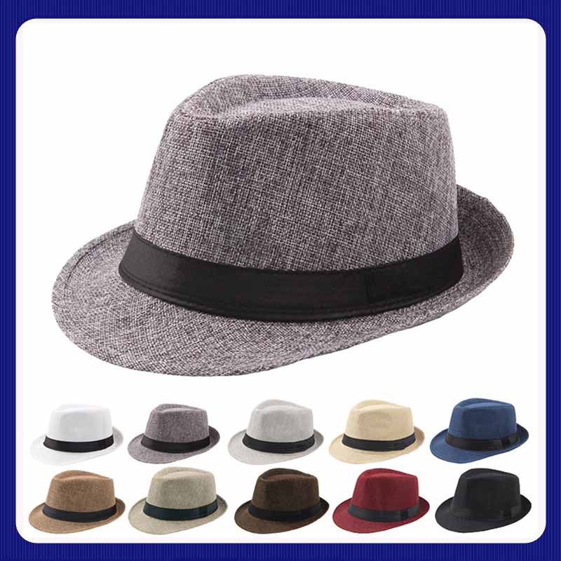 Mens Fashion Bucket Hat - ホットファッション夏カジュアルユニセックスビーチトリルビー大きなつばジャズ太陽の帽子パナマ帽子紙わら女性男性キャップと黒のリボン