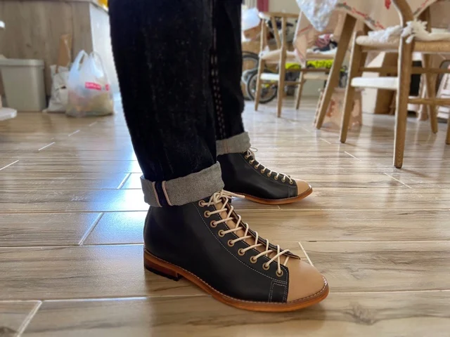 Mens Fashion Dress - ハイツーリングブーツメンズグッドイヤーウェルトヴィンテージブーツメンズレトロシューズチェルシーファッショントレンドドレスブラックデザートブーツメンズ