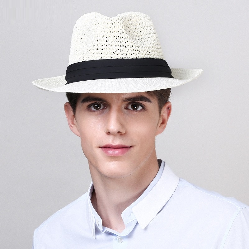 ユニセックスサンキャップつば広メンズサマーリネンストローサン - Mens Fashion Bucket Hat のレビューと価格