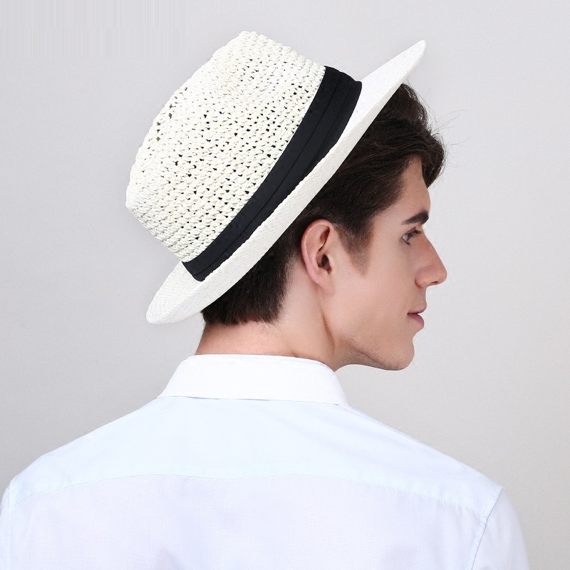 ユニセックスサンキャップつば広メンズサマーリネンストローサン - Mens Fashion Bucket Hat のレビューと価格