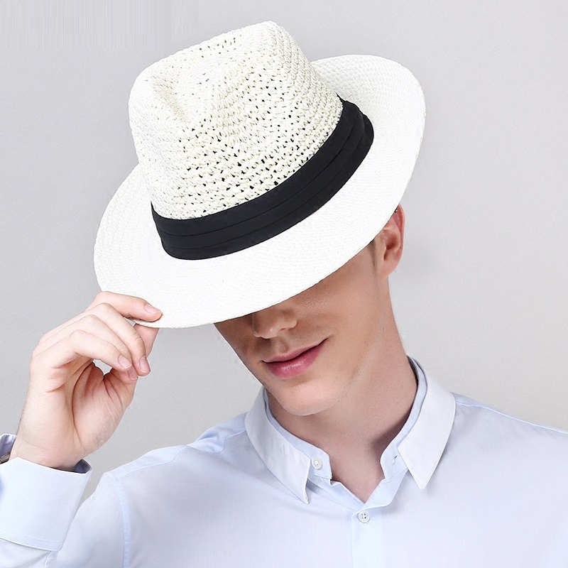 ユニセックスサンキャップつば広メンズサマーリネンストローサン - Mens Fashion Bucket Hat のレビューと価格