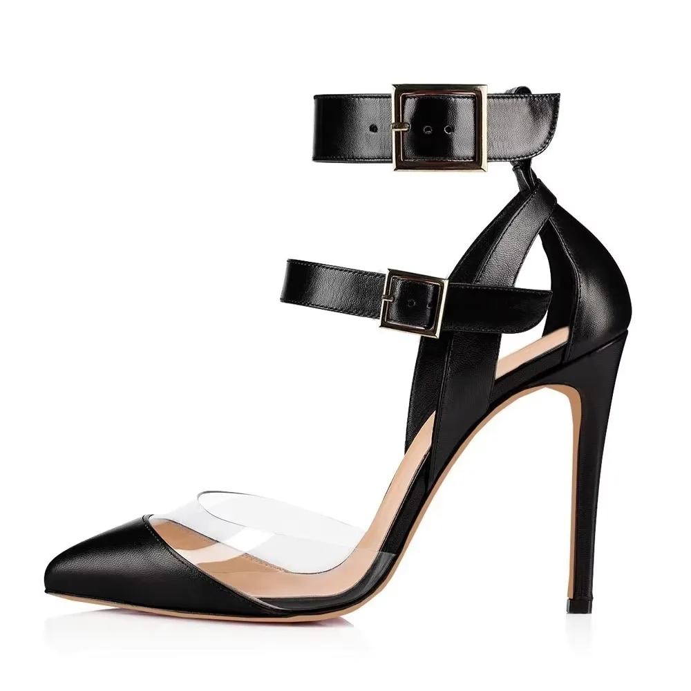 女性用セクシーパンプス スティレット 2026 夏 透明PV - Mens Fashion Dress Shoes のレビューと価格