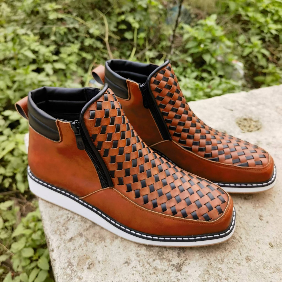メンズトレンドサイドジッパーシューズファッションスリッポンフ - Mens Fashion Trend 2026 のレビューと価格