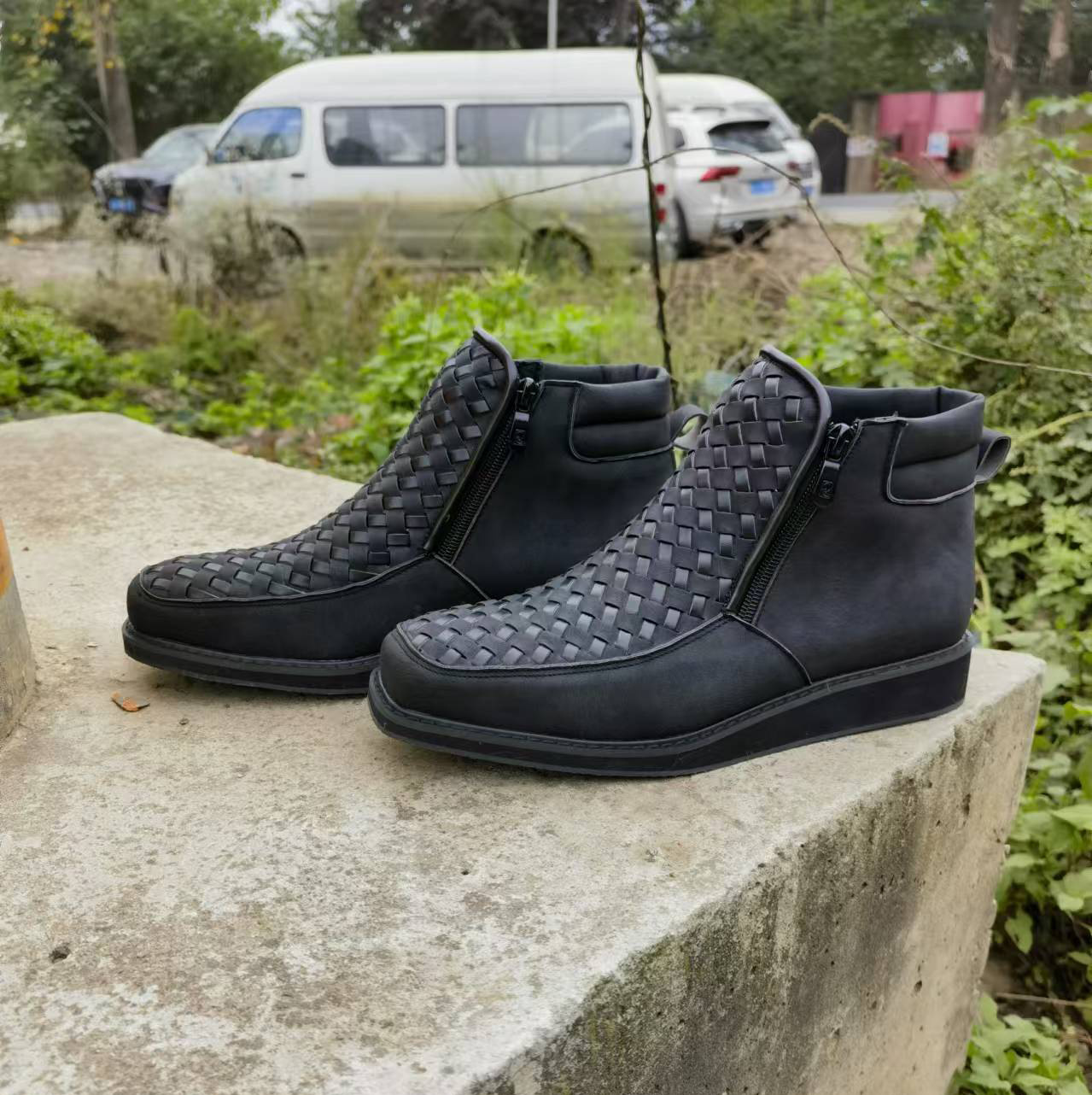 メンズトレンドサイドジッパーシューズファッションスリッポンフ - Mens Fashion Trend 2026 のレビューと価格