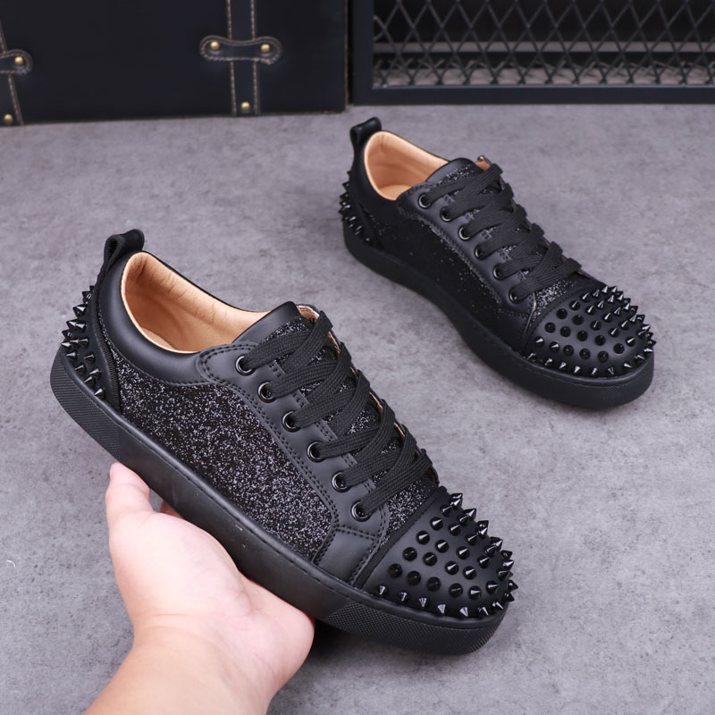 メンズファッションパンクヒップホップドレスリベット靴レースア - Mens Fashion Dress のレビューと価格