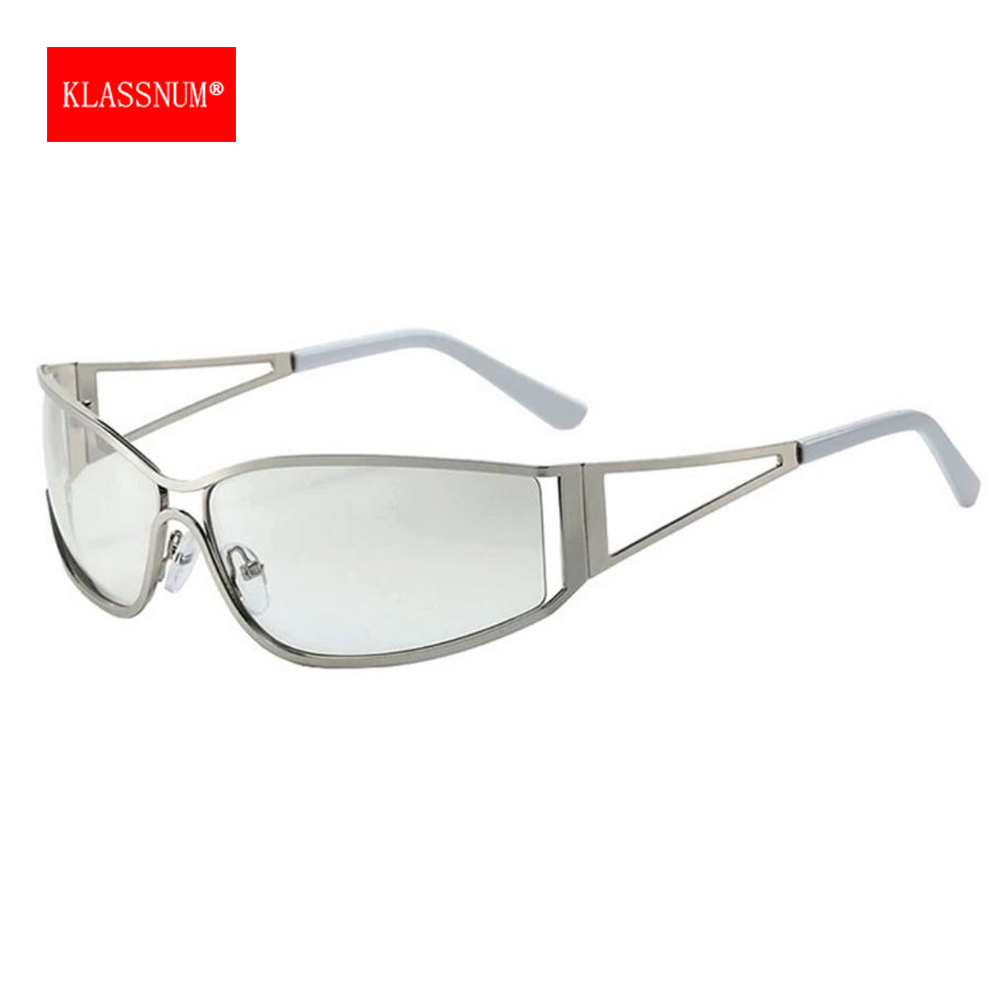 KLASSNUM Y2k シルバーメタルサングラス女性ヴィン - Mens Fashion In The 2000S のレビューと価格