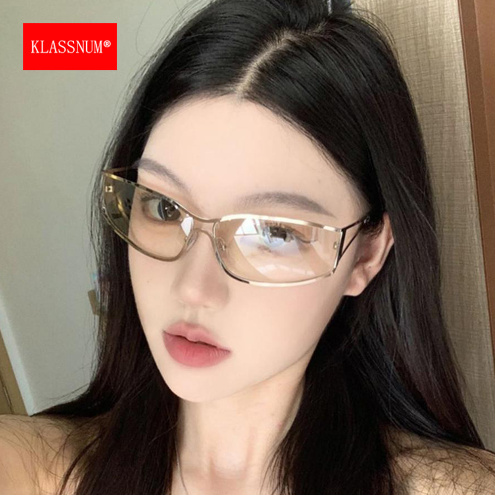 KLASSNUM Y2k シルバーメタルサングラス女性ヴィン - Mens Fashion In The 2000S のレビューと価格