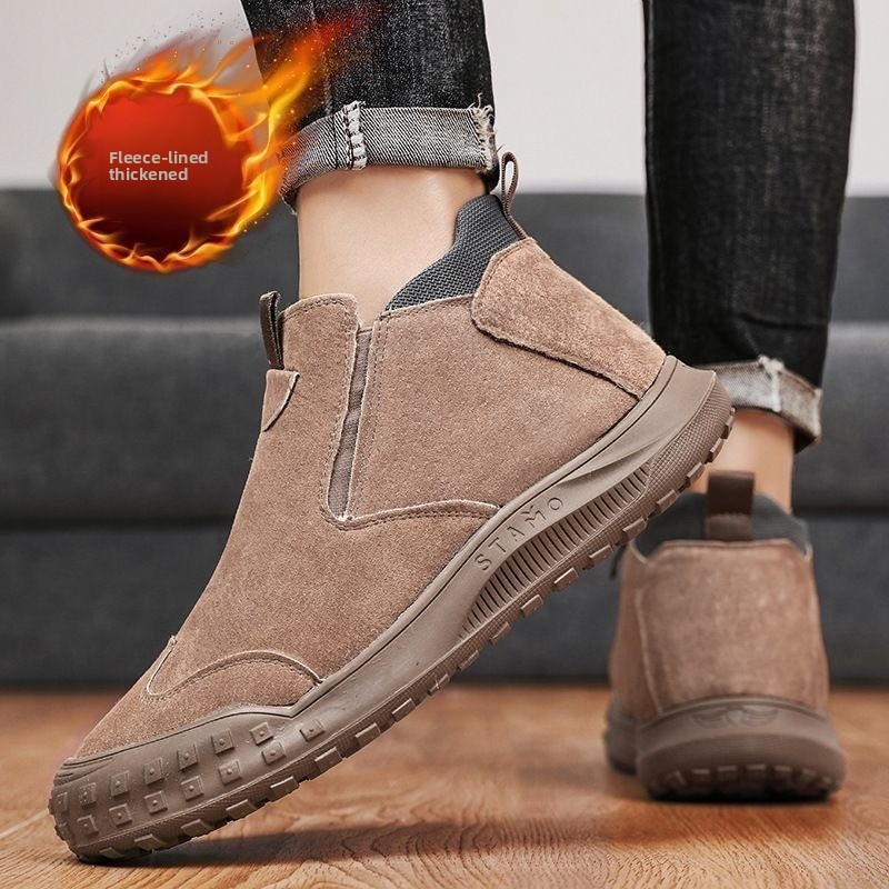 冬のメンズシューズ豪華な暖かい綿の靴ファッションハイトップカ - Men'S Fashion Loafers Shoes のレビューと価格