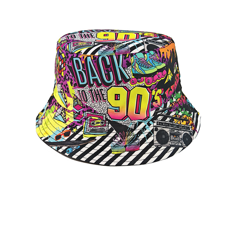 ファッションレトログラフィティ80年代90年代バケットハット - Mens Fashion Bucket Hat のレビューと価格