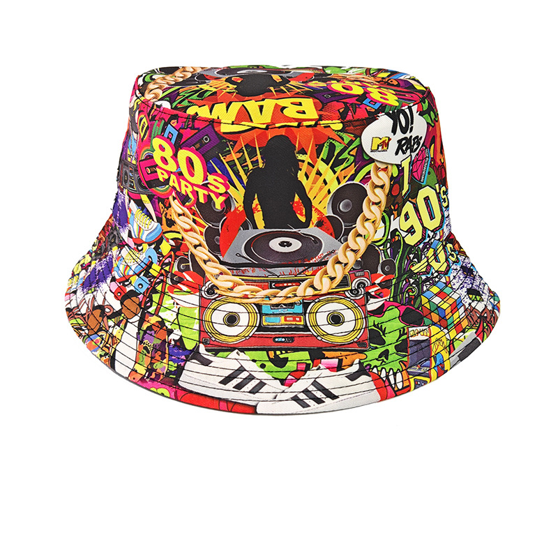 ファッションレトログラフィティ80年代90年代バケットハット - Mens Fashion Bucket Hat のレビューと価格