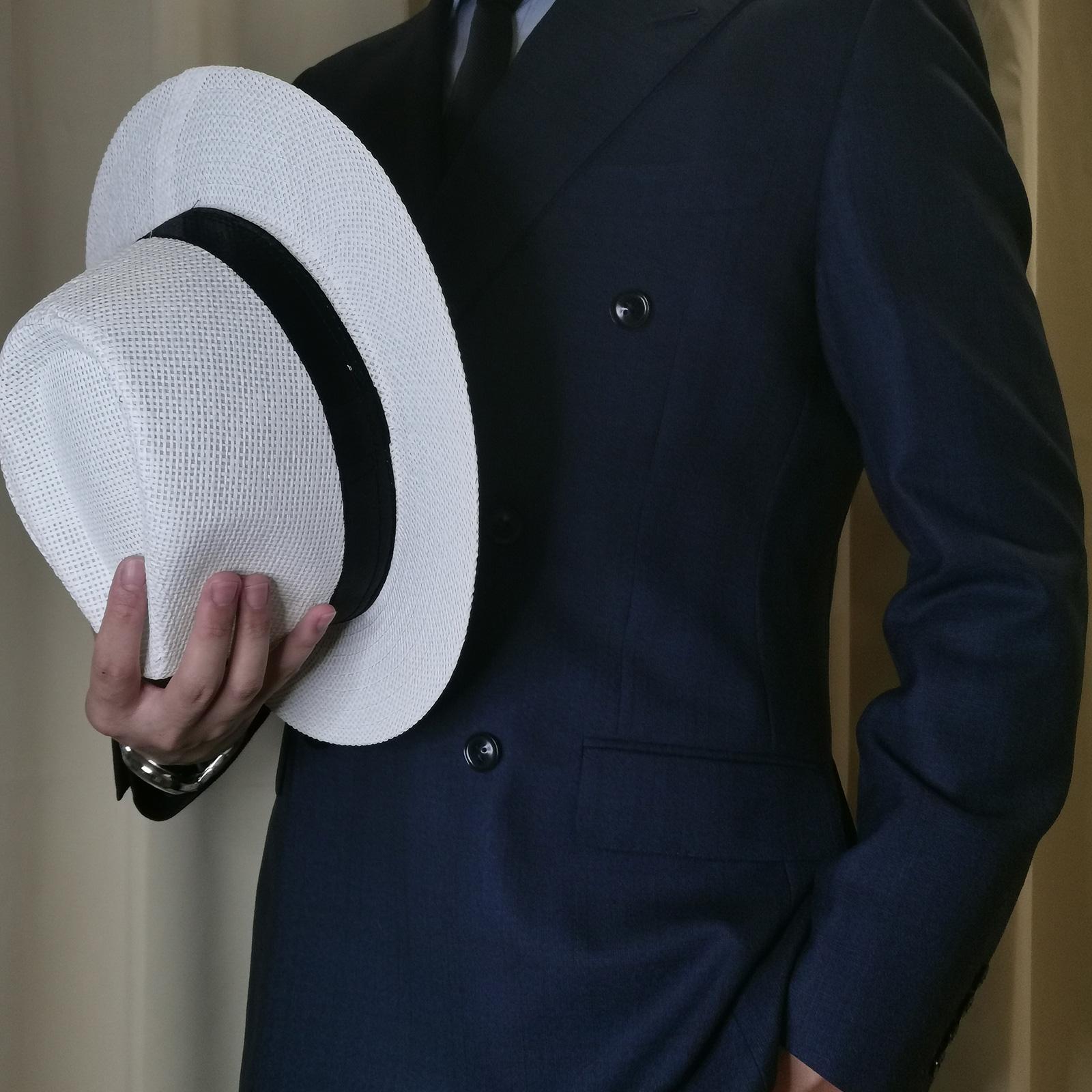 男性夏パナマ麦わら帽子ナチュラルファッショントレンディビーチ - Mens Fashion Bucket Hat のレビューと価格