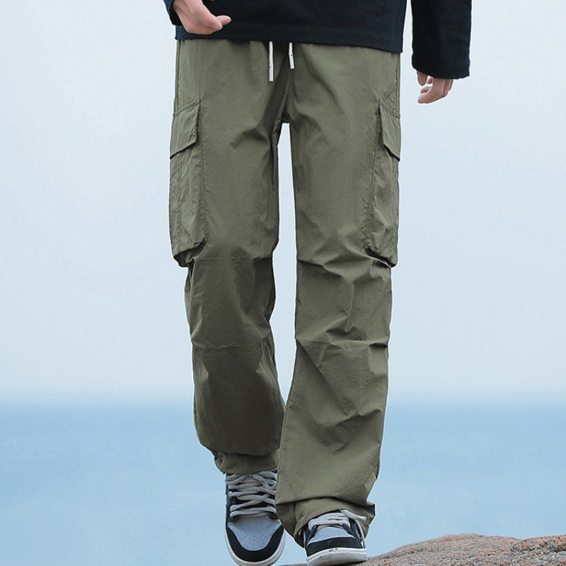 メンズルーズカーゴパンツ韓国ファッションストリートウェアマン - Men Fashion Korean Style のレビューと価格