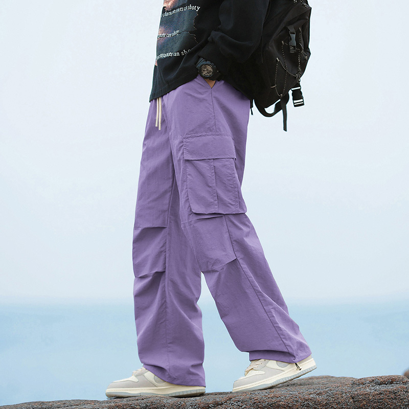 メンズルーズカーゴパンツ韓国ファッションストリートウェアマン - Men Fashion Korean Style のレビューと価格