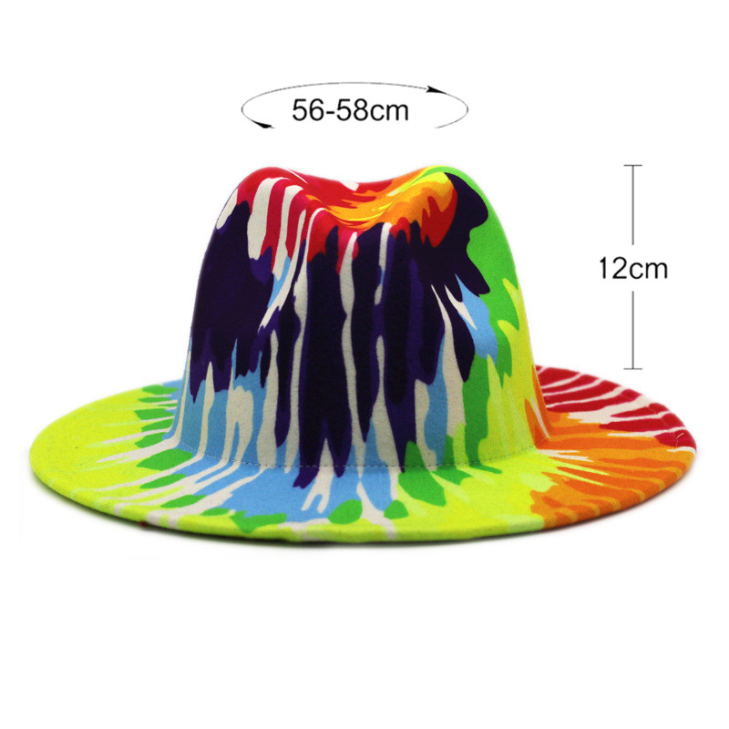 女性のつばの広いフェドーラ帽子,レトロなファッション,絞り染 - Mens Fashion Bucket Hat のレビューと価格