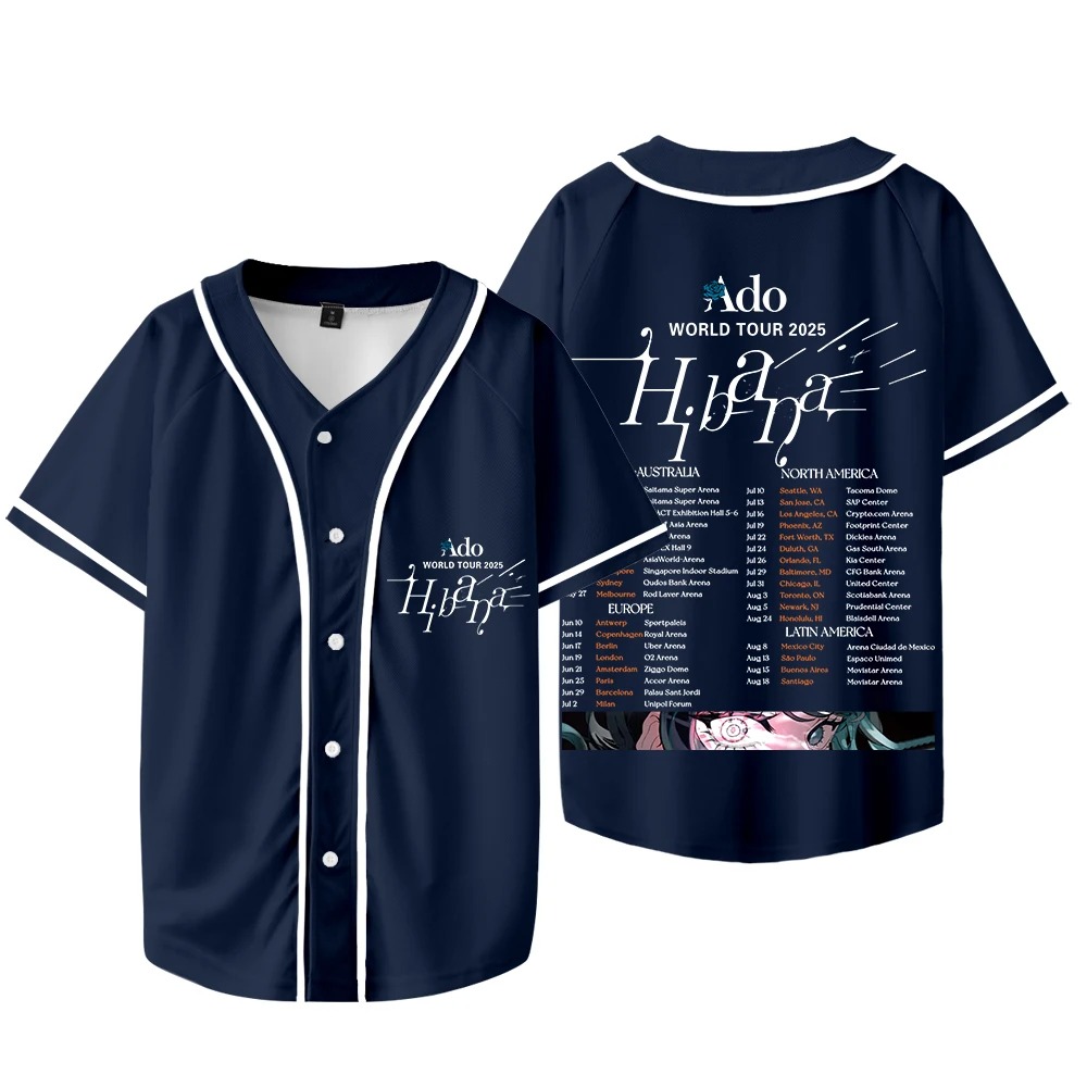アド・ヒバナ ワールドツアー グッズ ジャージ レディース  - Mens Fashion Baseball Jersey のレビューと価格