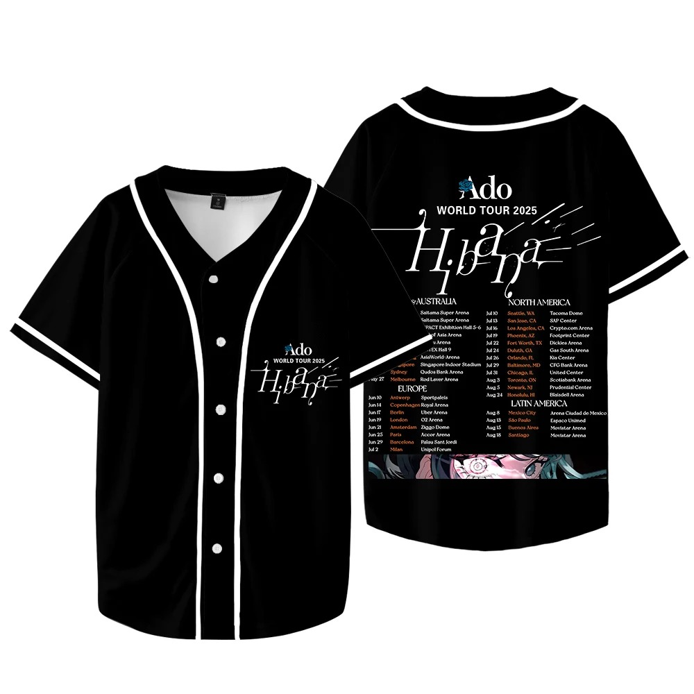 アド・ヒバナ ワールドツアー グッズ ジャージ レディース  - Mens Fashion Baseball Jersey のレビューと価格