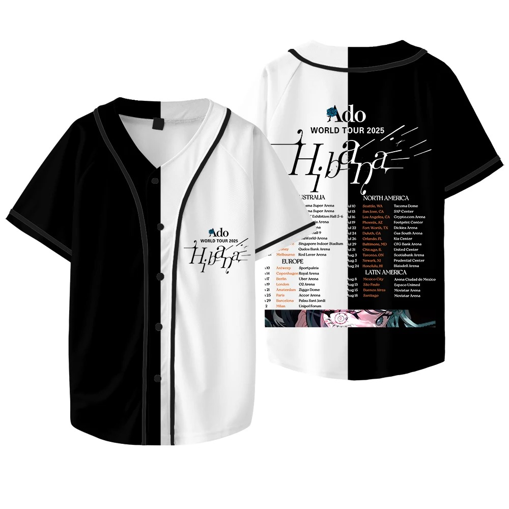 アド・ヒバナ ワールドツアー グッズ ジャージ レディース  - Mens Fashion Baseball Jersey のレビューと価格