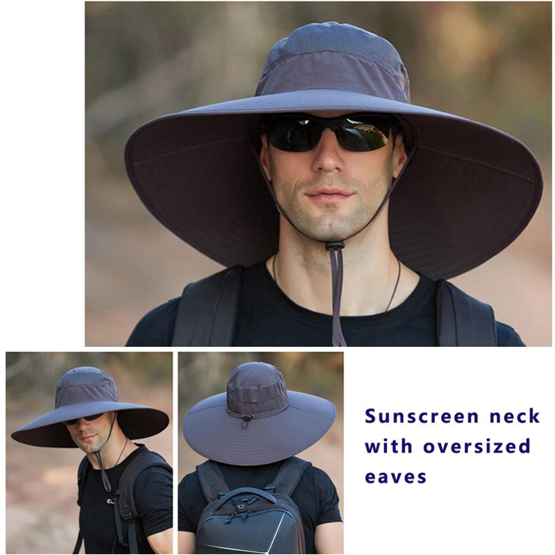 メンズフィッシングハット,15cm,広いつば,屋外用,防水, - Mens Fashion Bucket Hat のレビューと価格