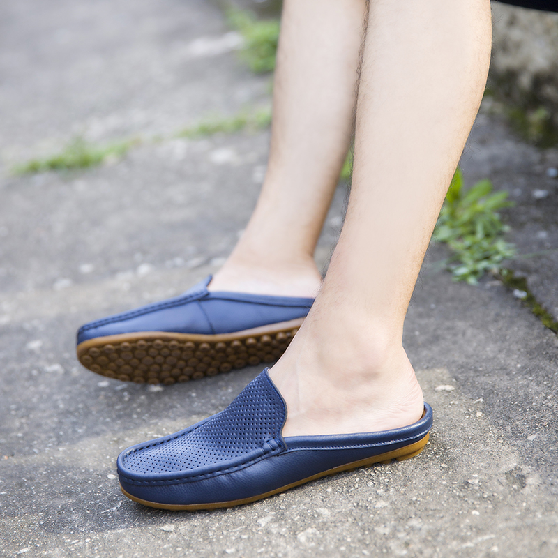 男性カジュアルローファーファッションアウトドア本革スリッパ夏 - Men'S Fashion Loafers Shoes のレビューと価格