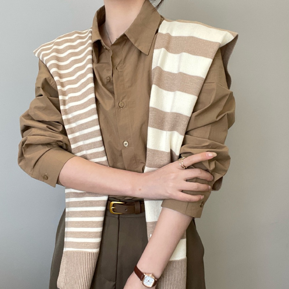 シンプルな日焼け止めメンズニットショールマント韓国スタイル非 - Men Fashion Korean Style のレビューと価格