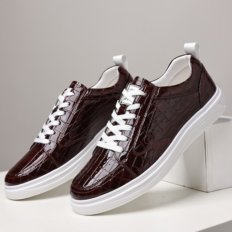 クラシックなメンズローカットスケートシューズ、レザー、レース - Mens Fashion Chinos のレビューと価格