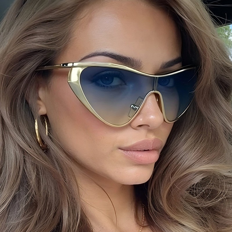 リムレス Y2K スタイルサングラス長方形ファッション人気女 - Men'S Fashion Rimless Glasses のレビューと価格