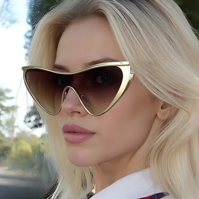 リムレス Y2K スタイルサングラス長方形ファッション人気女 - Men'S Fashion Rimless Glasses のレビューと価格