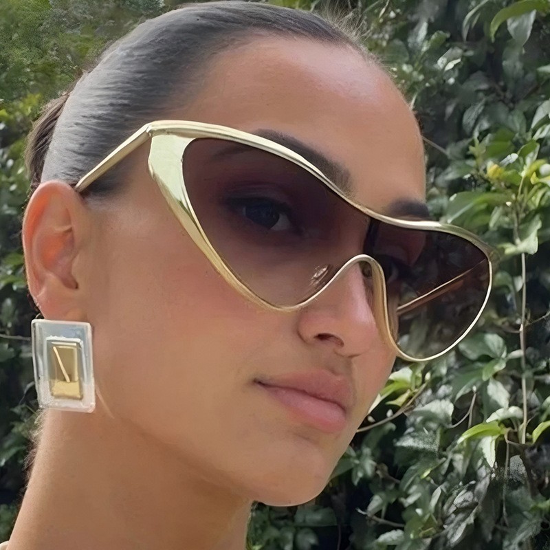 リムレス Y2K スタイルサングラス長方形ファッション人気女 - Men'S Fashion Rimless Glasses のレビューと価格