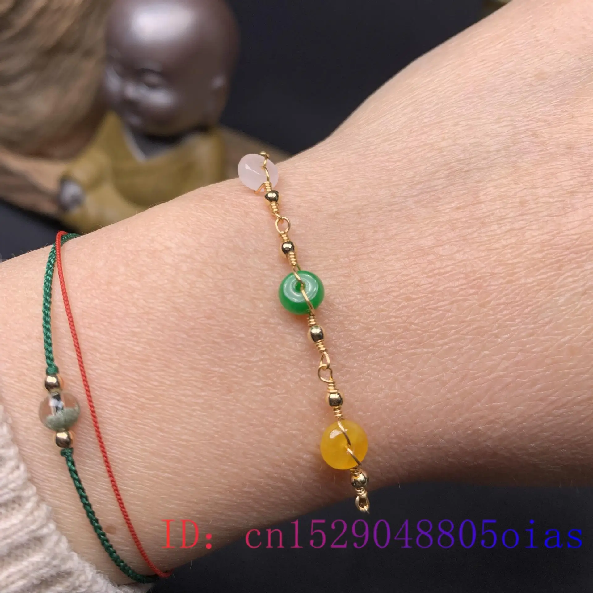 翡翠ブレスレット女性用チャームエメラルドファッションバングル - Men'S Fashion Jewelry Bracelets のレビューと価格