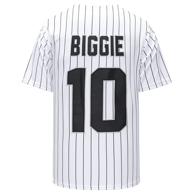 映画 # 10 Bad Boy BIGGIE 野球ジャージ  - Mens Fashion Baseball Jersey のレビューと価格