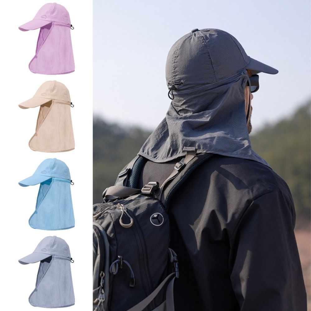 ファッションフェイスマスクマンサンハットメッシュ通気性日焼け - Mens Fashion Bucket Hat のレビューと価格