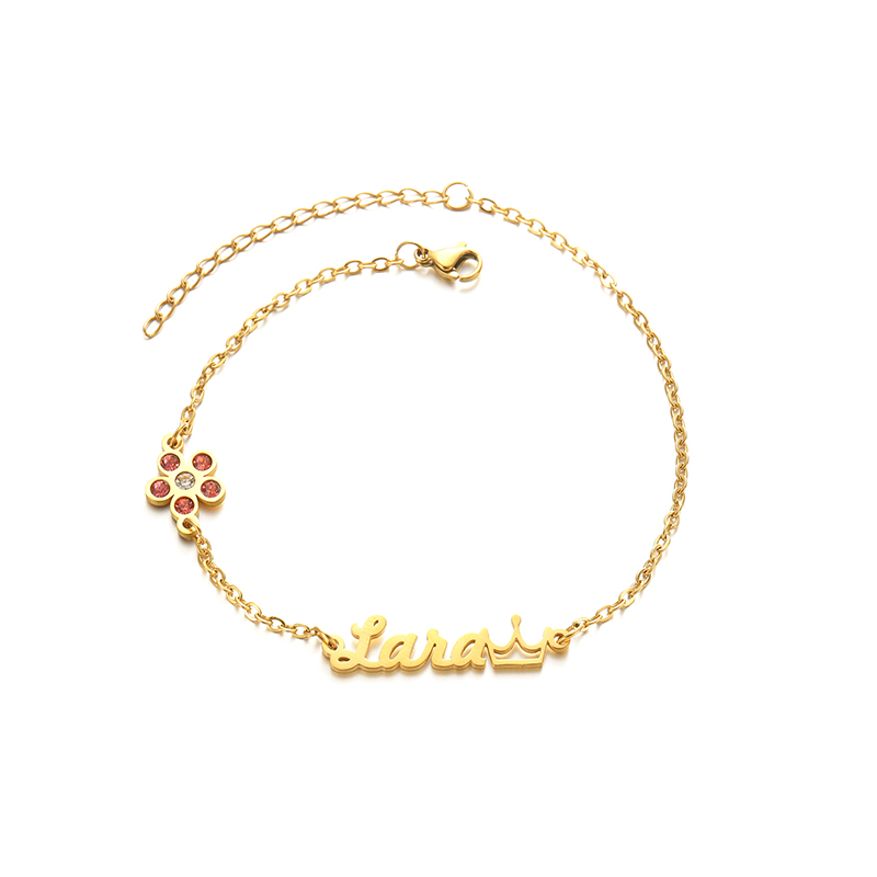 Goxijite カスタマイズネームネックレスセット女性ステ - Men'S Fashion Jewelry Bracelets のレビューと価格