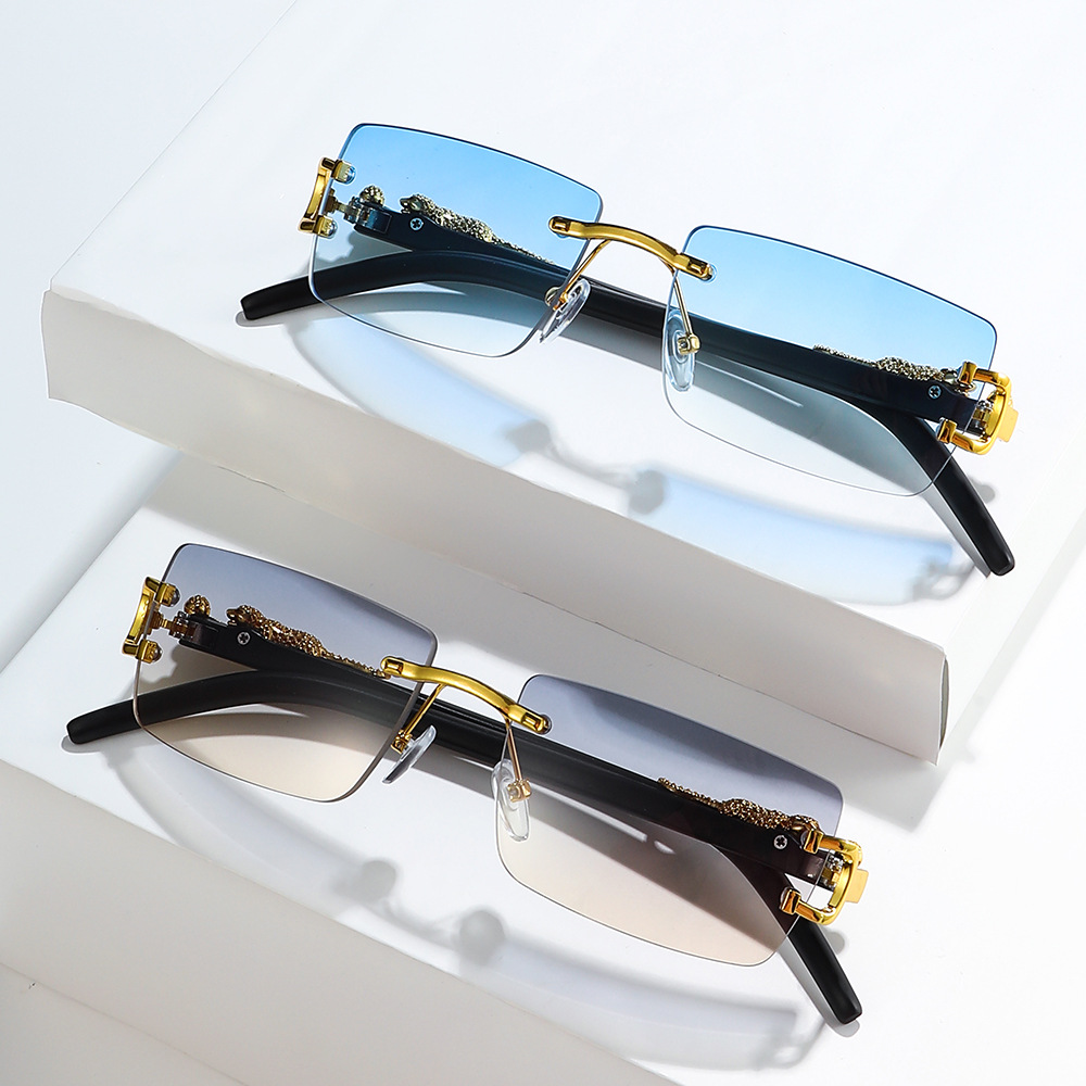 1 個ファッションヴィンテージリムレスサングラス女性男性グラ - Men'S Fashion Rimless Glasses のレビューと価格