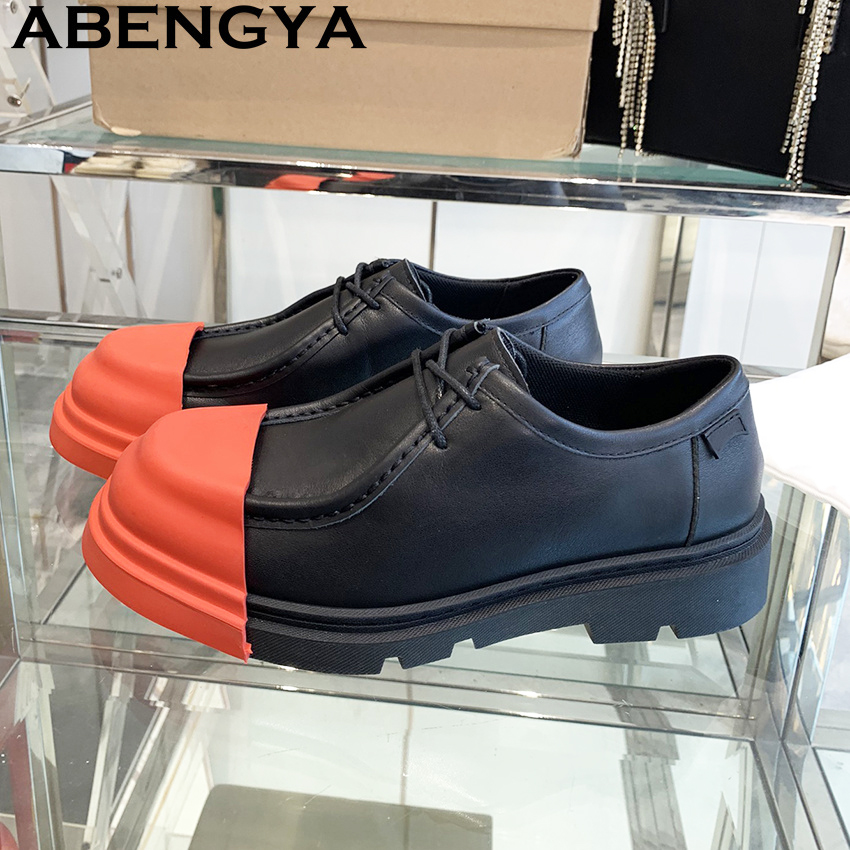 マルチカラー本革厚底ローファーシューズ レディース＆メンズ  - Men'S Fashion Loafers Shoes のレビューと価格