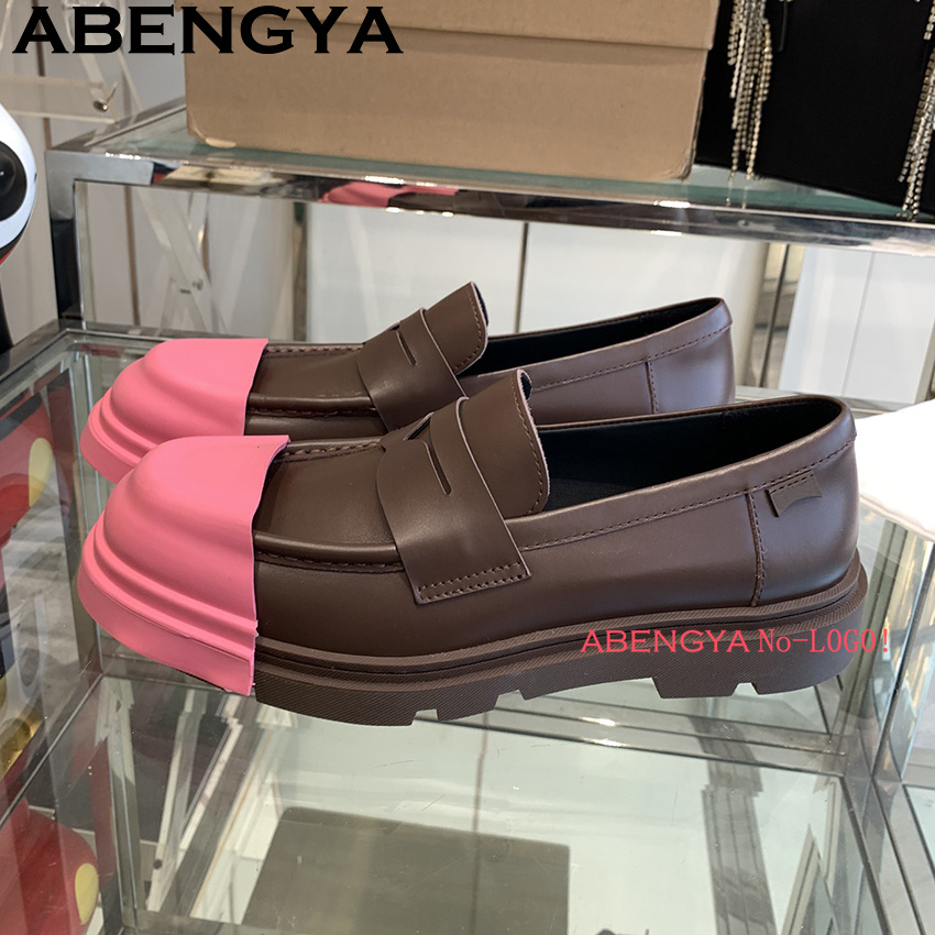 マルチカラー本革厚底ローファーシューズ レディース＆メンズ  - Men'S Fashion Loafers Shoes のレビューと価格