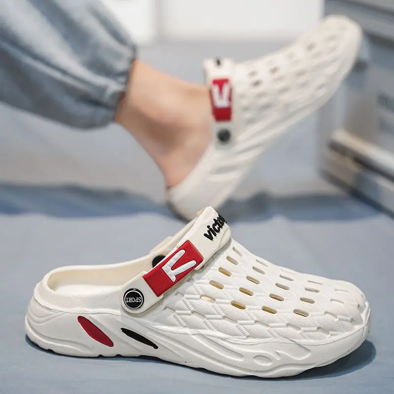 カジュアルスライド エヴァ メンズシューズ フラット 快適  - Men Fashion Korean Style のレビューと価格