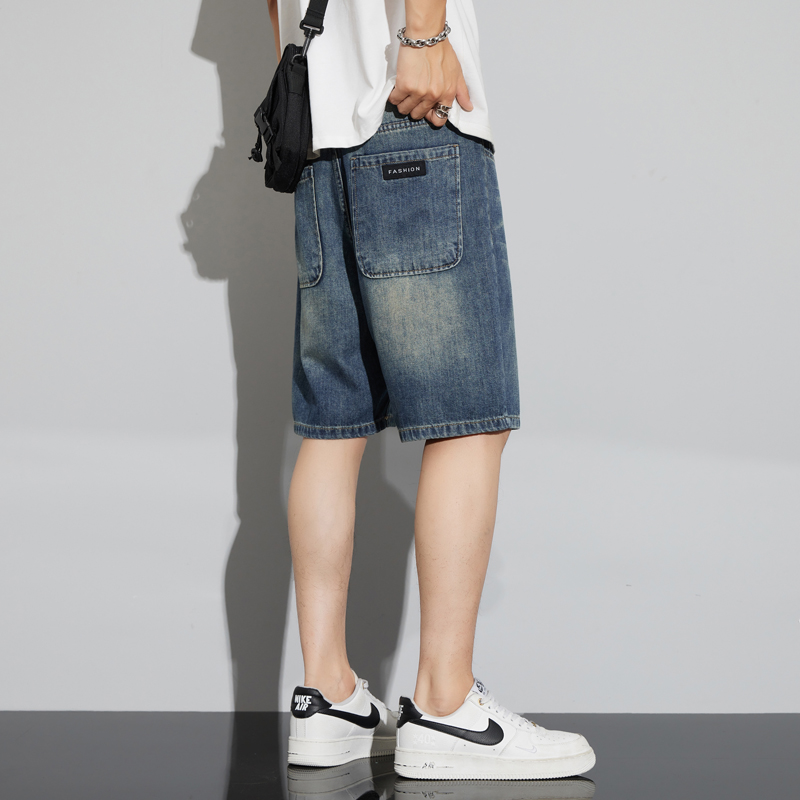 メンズヴィンテージデニムショートパンツ夏薄いファッションスト - Jeans Pants Fashion Men のレビューと価格