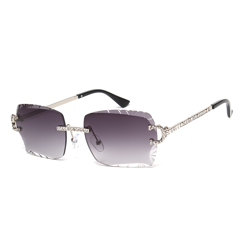 ファッションリムレススクエアサングラスヴィンテージダイヤモン - Men'S Fashion Rimless Glasses のレビューと価格