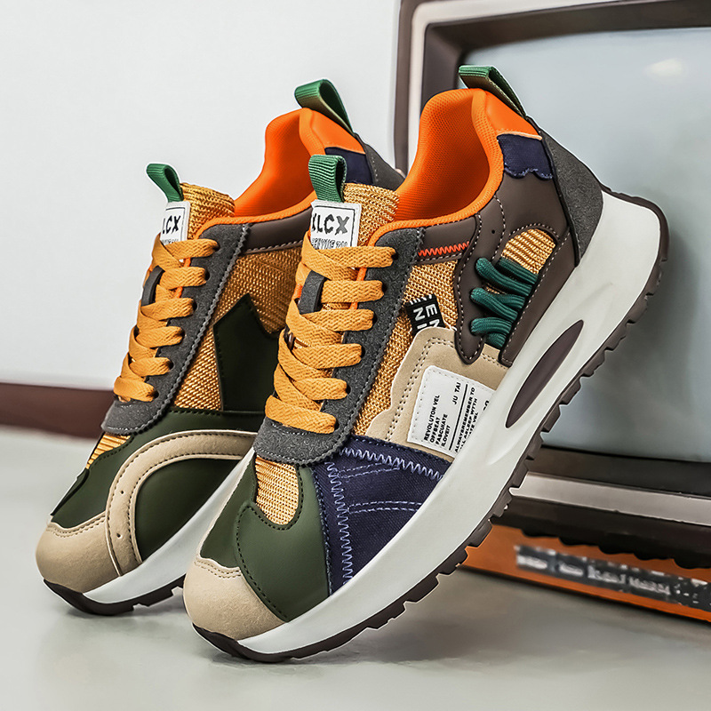 メンズ韓国風トレンドホワイトスニーカー、若者向けファッショナ - Men Fashion Korean Style のレビューと価格