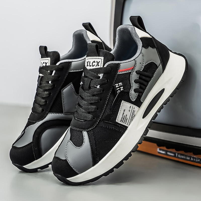 メンズ韓国風トレンドホワイトスニーカー、若者向けファッショナ - Men Fashion Korean Style のレビューと価格