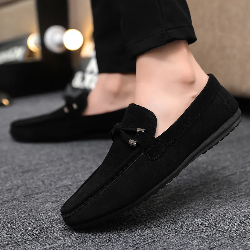 男性カジュアルシューズファッションメンズシューズ手作りスエー - Men'S Fashion Loafers Shoes のレビューと価格
