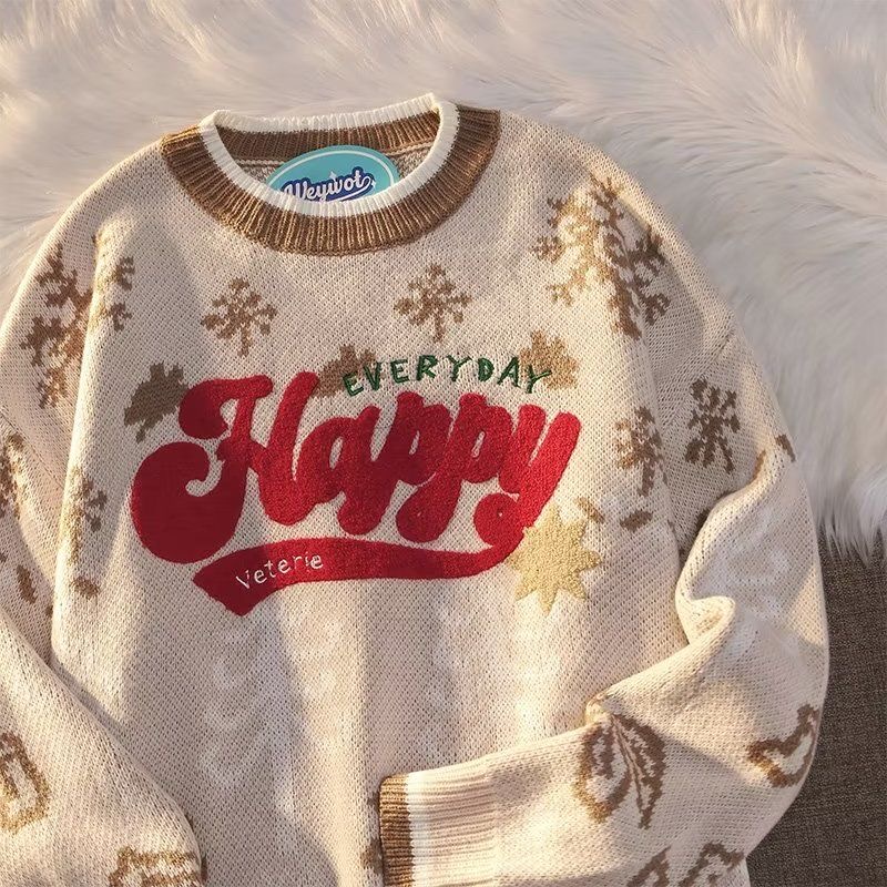 男性と女性のためのクリスマスセーター,刺embroidery - Mens Fashion In The 2000S のレビューと価格
