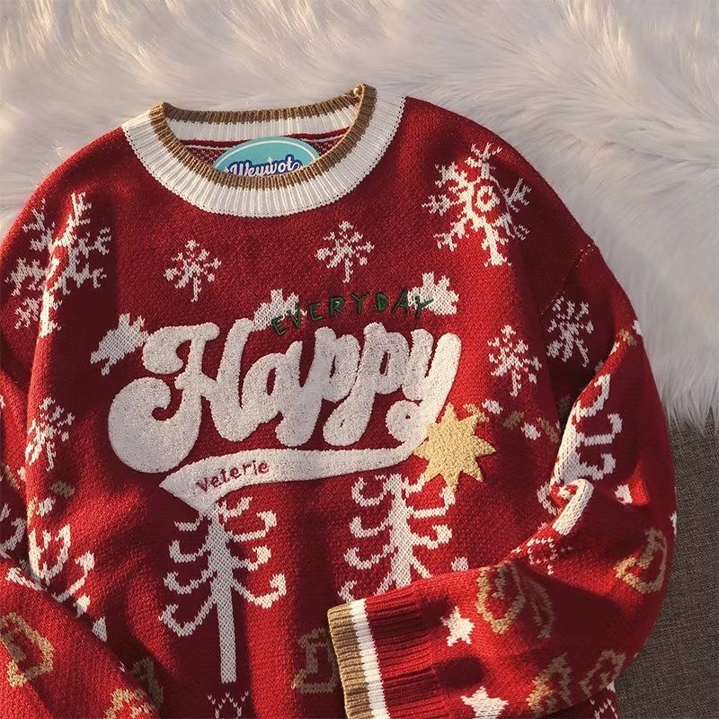 男性と女性のためのクリスマスセーター,刺embroidery - Mens Fashion In The 2000S のレビューと価格