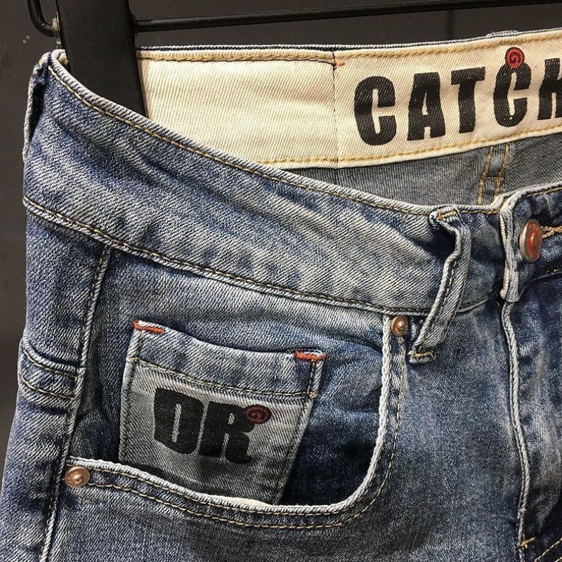 メンズオーバーサイズデニムショーツ,テキストポケット付き,ス - Jeans Pants Fashion Men のレビューと価格