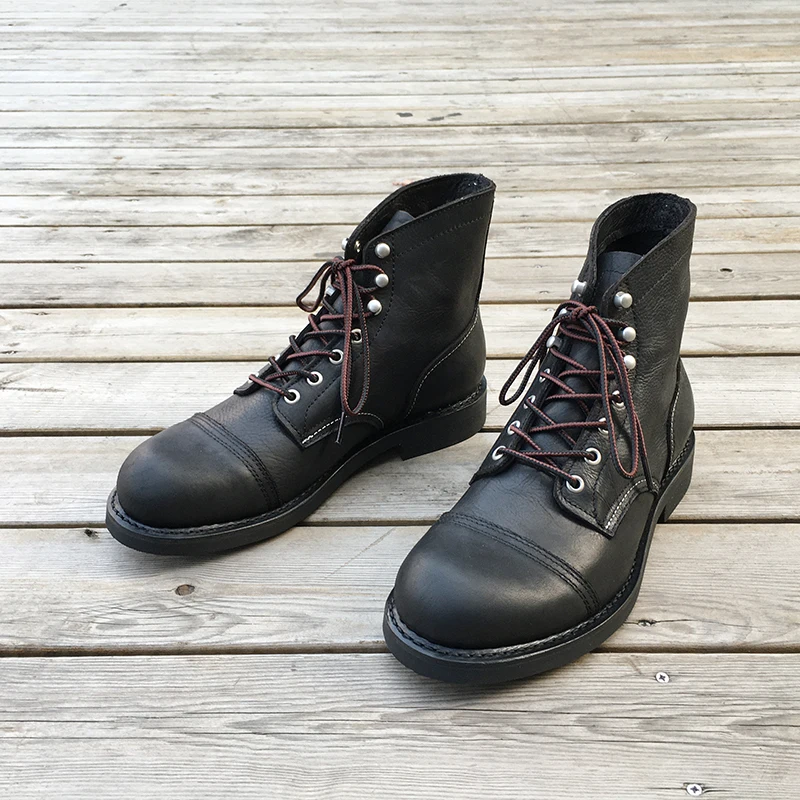 ニューメンズシューズ高級ブランドヴィンテージメンズブーツ牛革 - Mens Fashion Dress Shoes のレビューと価格