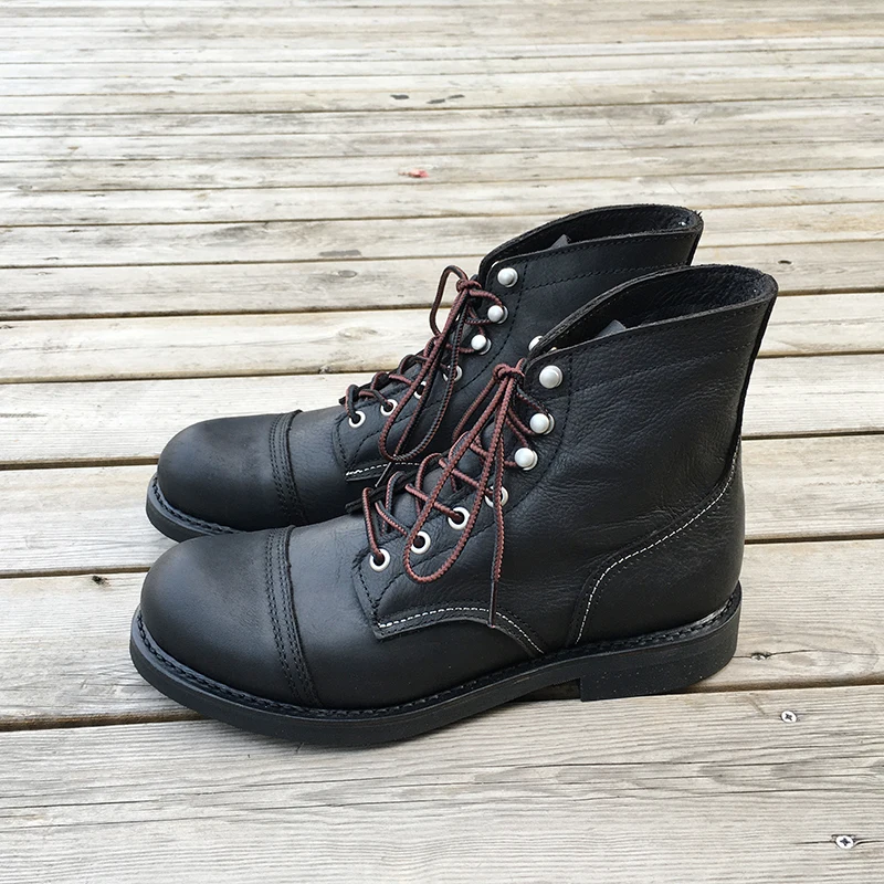 ニューメンズシューズ高級ブランドヴィンテージメンズブーツ牛革 - Mens Fashion Dress Shoes のレビューと価格