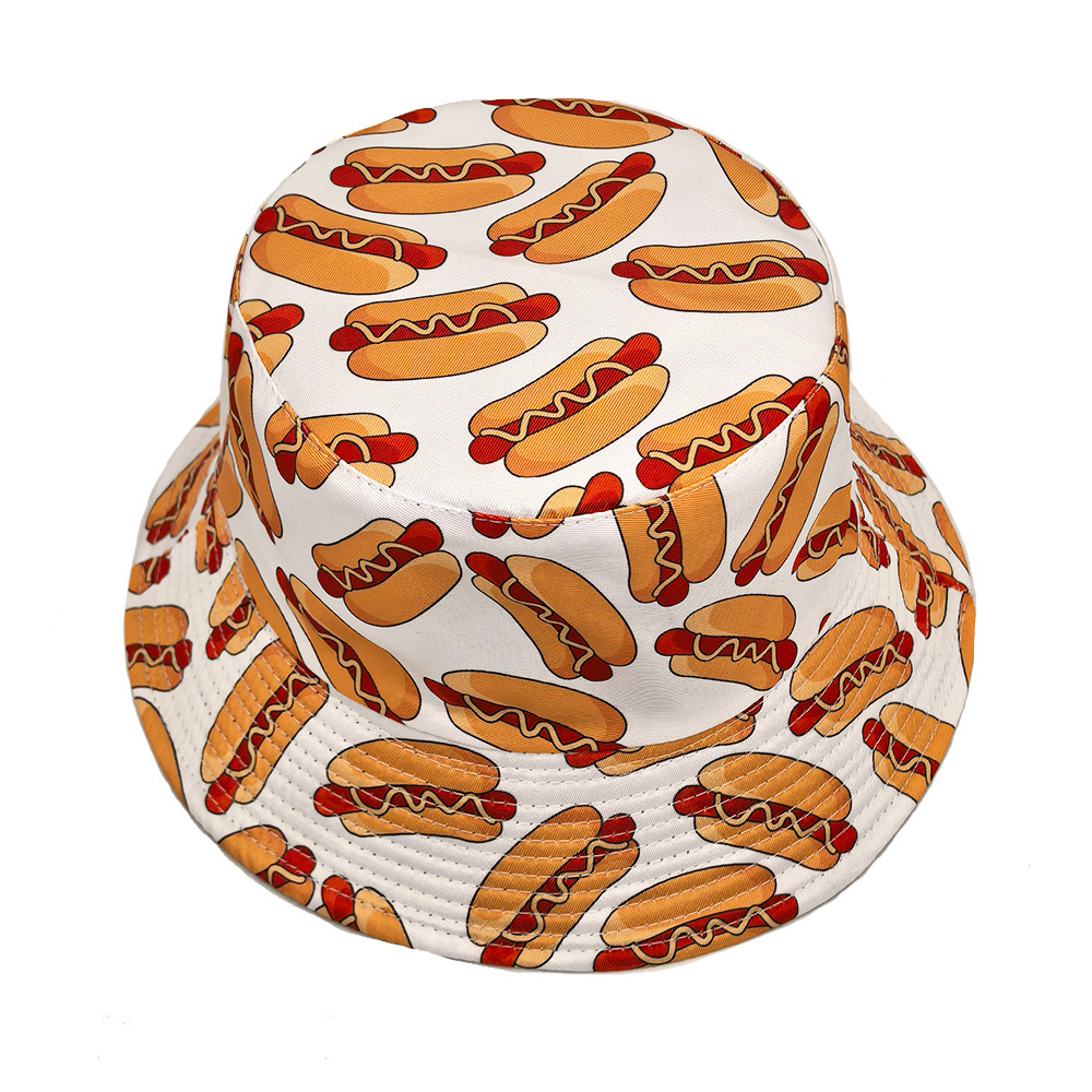 ホットドッグパターン抗太陽パナマユニセックス夏屋外日焼け止め - Mens Fashion Bucket Hat のレビューと価格